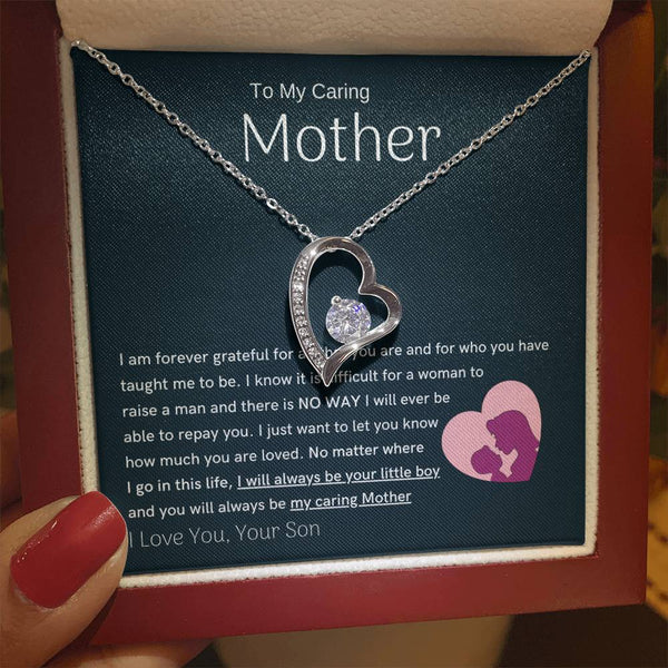 To My Loving Mother - You are my sunshine, I will always be your little boy (Only a Few Left) - Forever Love Necklace