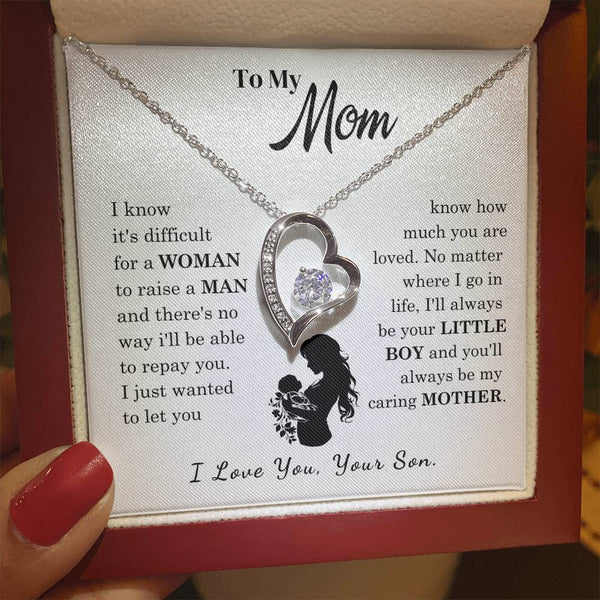 [Only a few left]  To My Mom - Loved Mother  - Necklace