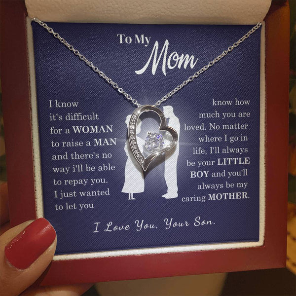 [Almost Sold Out] To My Mom - Loved Mother - Forever Love Necklace