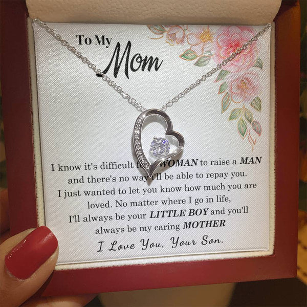 [Only a few left] To My Loving Mother - I love you  (Forever Love Necklace)