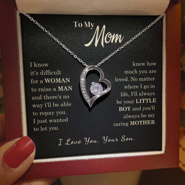 [Almost Sold Out] To My Mom - I Love You Mother  - Forever Love Necklace