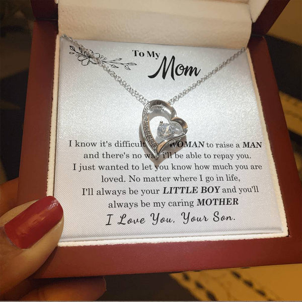 [Only a few left] To My Mom - I Love You Mother  - Forever Love Necklace