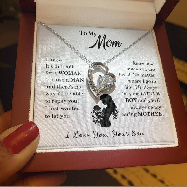 [Only a few left]  To My Mom - Loved Mother  - Necklace