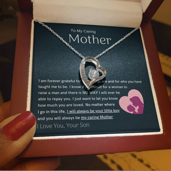 To My Loving Mother - You are my sunshine, I will always be your little boy (Only a Few Left) - Forever Love Necklace