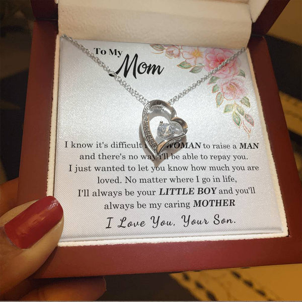 [Only a few left] To My Loving Mother - I love you  (Forever Love Necklace)