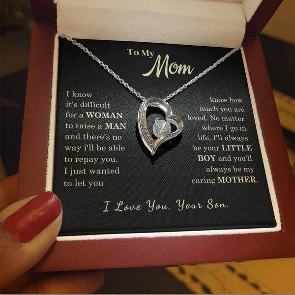 [Almost Sold Out] To My Mom - I Love You Mother  - Forever Love Necklace