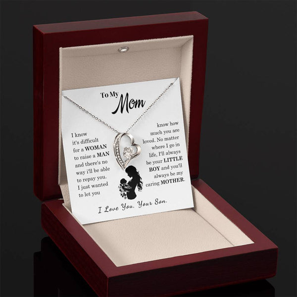 [Only a few left]  To My Mom - Loved Mother  - Necklace