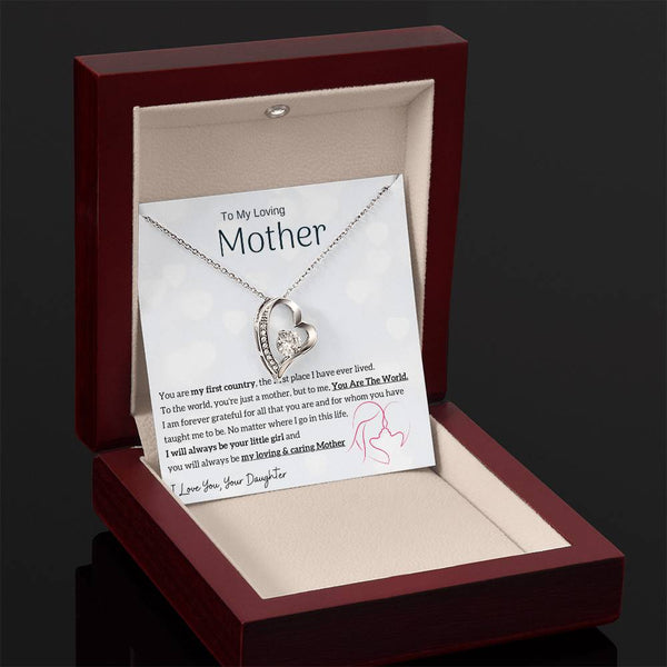 To My Loving Mother - You are my sunshine, I will always be your little girl (Only a Few Left) - Forever Love Necklace