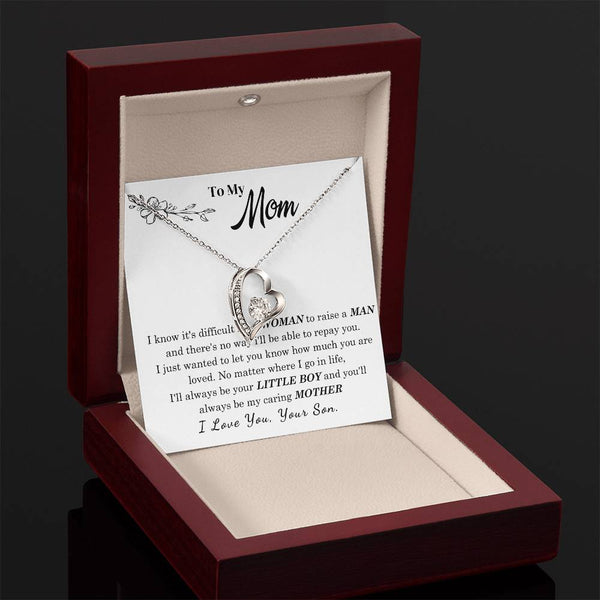 [Only a few left] To My Mom - I Love You Mother  - Forever Love Necklace