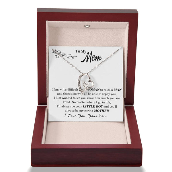 [Only a few left] To My Mom - I Love You Mother  - Forever Love Necklace