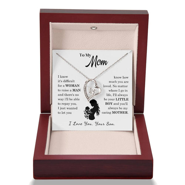 [Only a few left]  To My Mom - Loved Mother  - Necklace