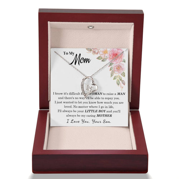 [Only a few left] To My Loving Mother - I love you  (Forever Love Necklace)