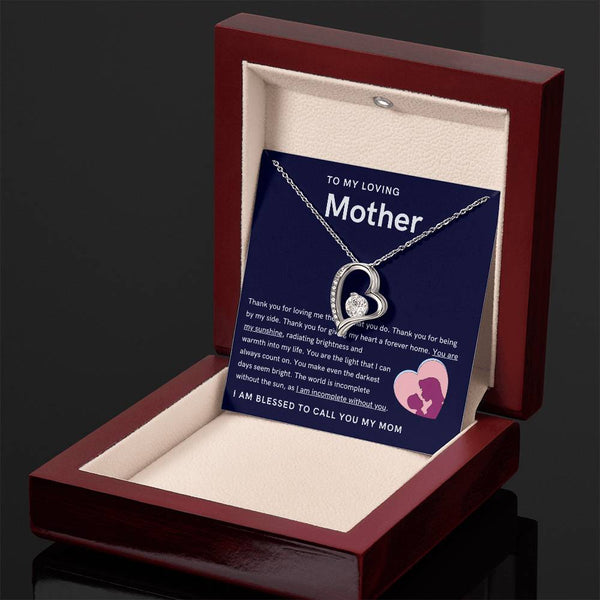 To My Loving Mother - You are my sunshine, radiating brightness into my life (Only a Few Left) - Forever Love Necklace