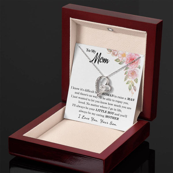 [Only a few left] To My Loving Mother - I love you  (Forever Love Necklace)