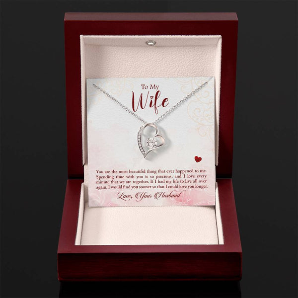 To My Wife - You Are The Most Beautiful Thing (Only a Few Left) - Forever Love Necklace