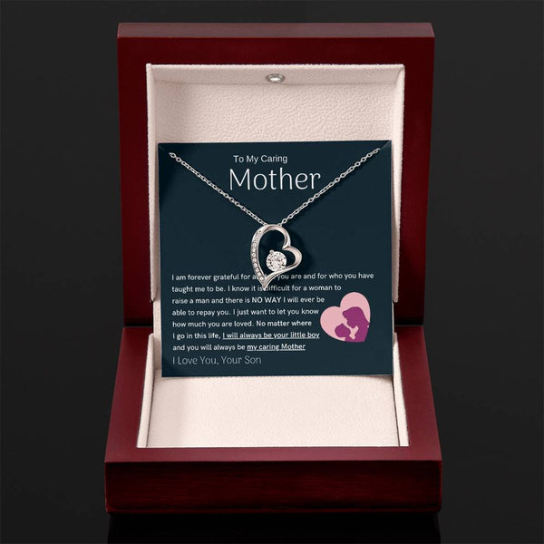 To My Loving Mother - You are my sunshine, I will always be your little boy (Only a Few Left) - Forever Love Necklace