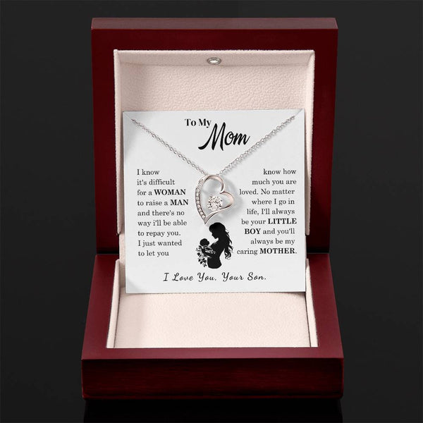[Only a few left]  To My Mom - Loved Mother  - Necklace