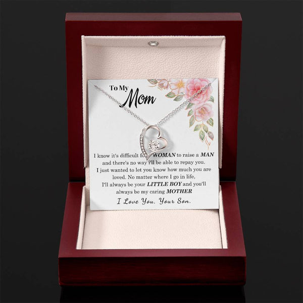 [Only a few left] To My Loving Mother - I love you  (Forever Love Necklace)