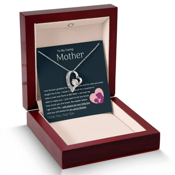 To My Loving Mother - You are my sunshine, I will always be your little boy (Only a Few Left) - Forever Love Necklace