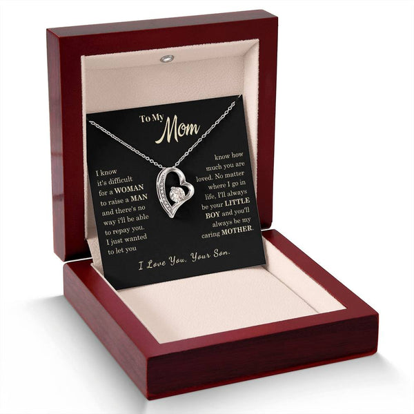 [Almost Sold Out] To My Mom - I Love You Mother  - Forever Love Necklace