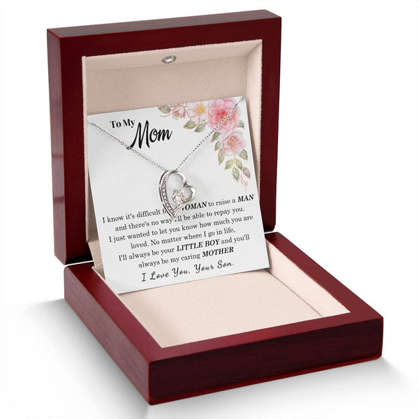 [Only a few left] To My Loving Mother - I love you  (Forever Love Necklace)