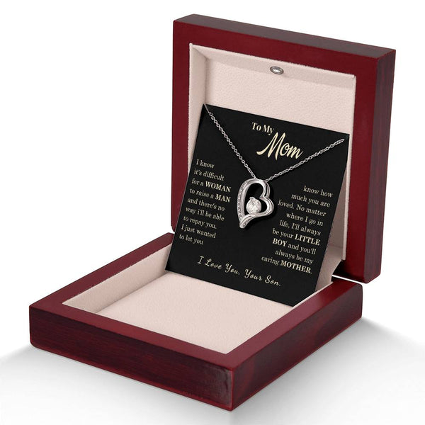 [Almost Sold Out] To My Mom - I Love You Mother  - Forever Love Necklace