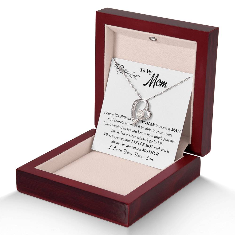 [Only a few left] To My Mom - I Love You Mother  - Forever Love Necklace