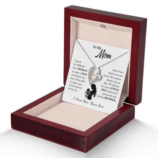 [Only a few left]  To My Mom - Loved Mother  - Necklace