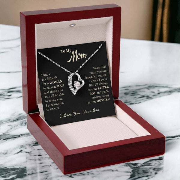 [Almost Sold Out] To My Mom - I Love You Mother  - Forever Love Necklace