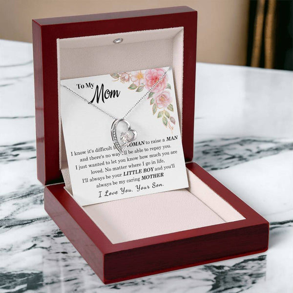 [Only a few left] To My Loving Mother - I love you  (Forever Love Necklace)