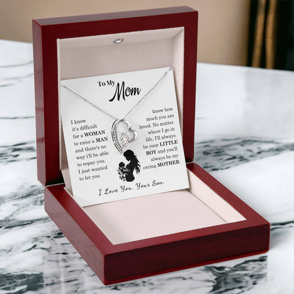 [Only a few left]  To My Mom - Loved Mother  - Necklace
