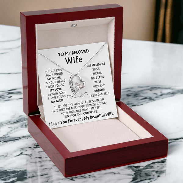 [Few left only] To My Beloved Wife, Your presence makes me feel so rich and complete
