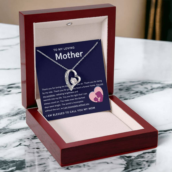 To My Loving Mother - You are my sunshine, radiating brightness into my life (Only a Few Left) - Forever Love Necklace