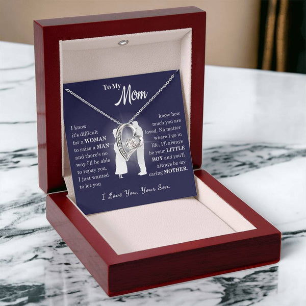 [Almost Sold Out] To My Mom - Loved Mother - Forever Love Necklace