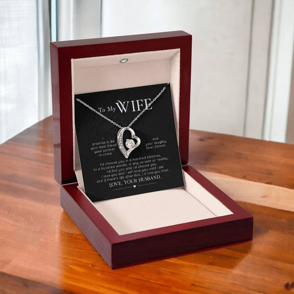 Gift For Wife, Wife Birthday Gift, Anniversary Gift For Wife, Wife Necklace , Love Card