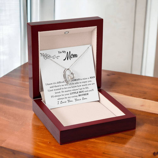 [Only a few left] To My Mom - I Love You Mother  - Forever Love Necklace