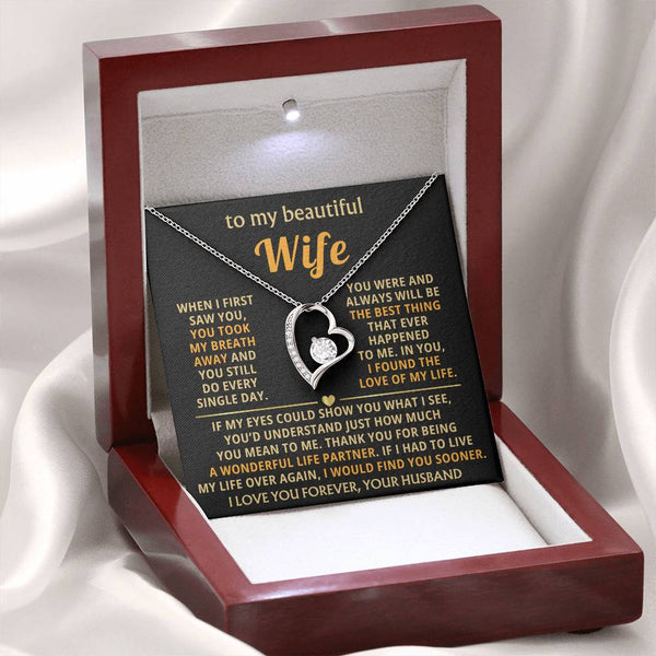 TO MY BEAUTIFUL WIFE - You took my breath away (Only a few left)