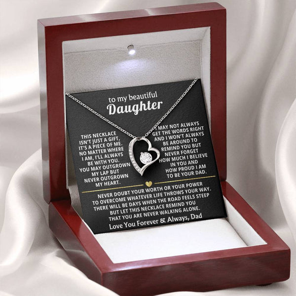 To My Beautiful Daughter - This necklace isn't just a gift, it's a piece of me