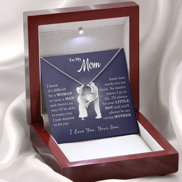 [Almost Sold Out] To My Mom - Loved Mother - Forever Love Necklace
