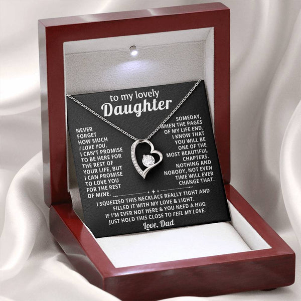 TO MY LOVELY DAUGHTER, NEVER FORGET HOW MUCH I LOVE YOU