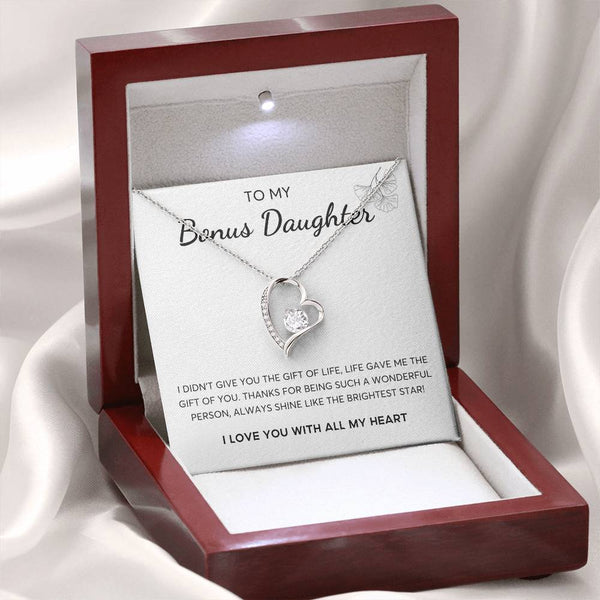 To my Bonus Daughter, Bonus Daughter Gift, Daughter in Law Gift, Bonus Daughter Jewelry