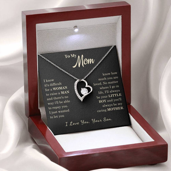 [Almost Sold Out] To My Mom - I Love You Mother  - Forever Love Necklace
