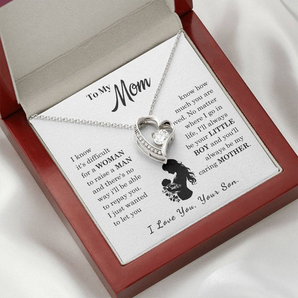 [Only a few left]  To My Mom - Loved Mother  - Necklace