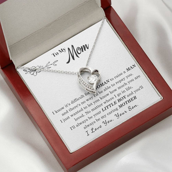 [Only a few left] To My Mom - I Love You Mother  - Forever Love Necklace