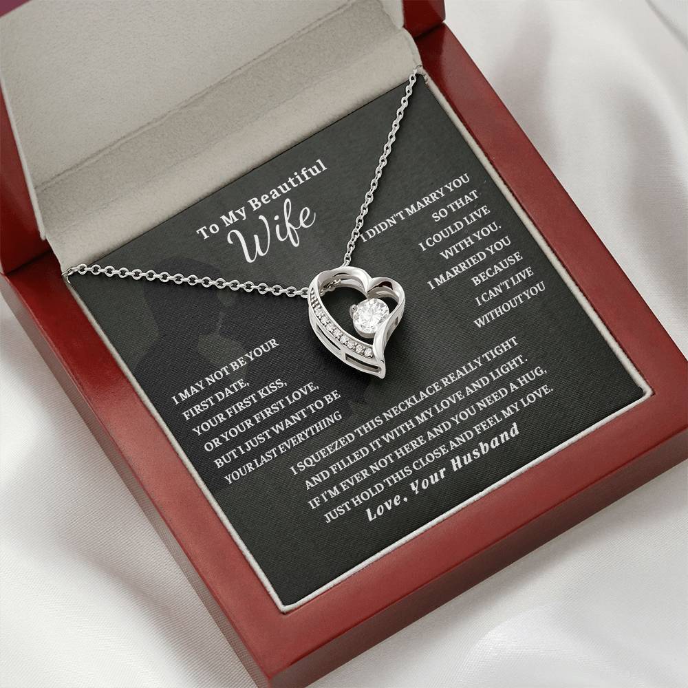 Gift For Wife, Wife Birthday Gift, Anniversary Gift For Wife, Wife Necklace , Love Card