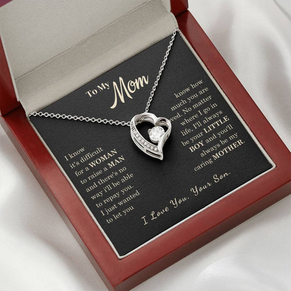 [Almost Sold Out] To My Mom - I Love You Mother  - Forever Love Necklace