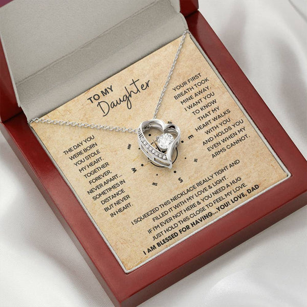 [ Forever Love ] To My Daughter - Hold this necklace close to feel my love