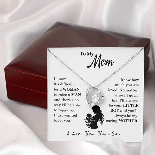 [Only a few left]  To My Mom - Loved Mother  - Necklace