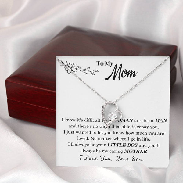 [Only a few left] To My Mom - I Love You Mother  - Forever Love Necklace
