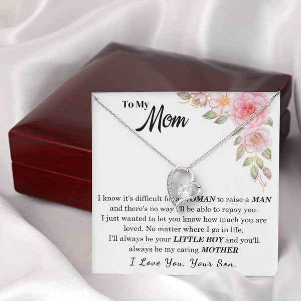 [Only a few left] To My Loving Mother - I love you  (Forever Love Necklace)